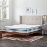 Linenspa Matrastopper 80 x 190 cm, 10 cm hoog, matrastopper met gel-traagschuim en wasbare overtrek met ritssluiting, Öko-Tex, wit