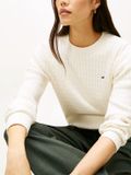 Tommy Hilfiger Pull en maille pour femme XS Coton Automne/Hiver 2026