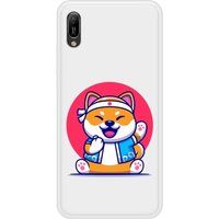 Y6 2019 Shiba ninja bedrukt siliconen hoesje