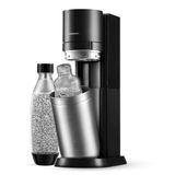 Sodastream - DUO® bruiswatermachine met Quick Connect CO₂ systeem, 1x BPA-vrije fles 1L, 1x glazen karaf 1L, duurzaam & vermindert plastic afval, zwart