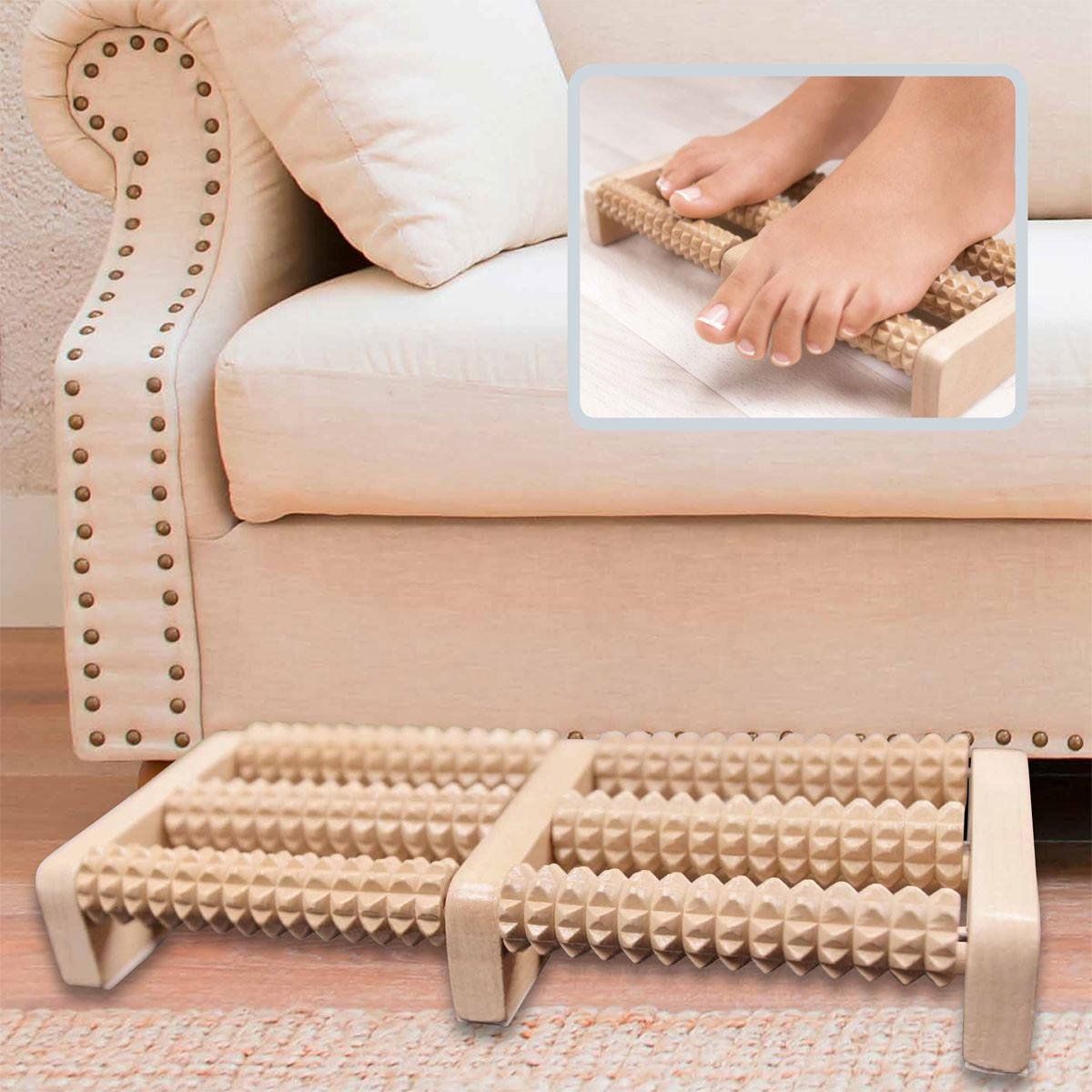 Wellys GI-100121: Wooden Foot Massager - 3574591001212
