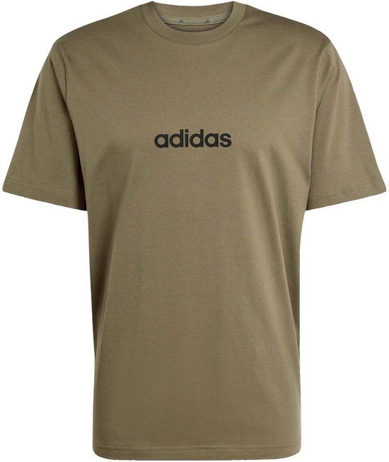 Adidas Sport M Lin Sj T T-Shirt - Groen - Katoen - Maat XL