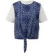 s.Oliver - T-shirt en tissu mélangé avec détail de bouton