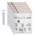 5Five Vacuumzakken set voor kleding/textiel - Vacuum opbergzakken/compressiezakken - 6x - transparant - 50 x 60 cm - met vacuumpomp