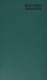 NATIONAL Emerald Series Record Book, Green Canvas Cover, 500 Pages, 12.125" x 7.5" (56151)