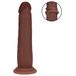 RealRock - gode réaliste double densité (marron) - 18,5 cm