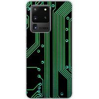 Samsung Galaxy S20 Ultra Texture circuit geek bedrukt siliconen hoesje