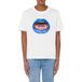 Moschino T-shirt en jersey imprimé bouche blanc taille : S