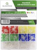 Quadrios 23O192 assortiment de LED Rouge, Vert, Jaune, Bleu, Blanc 5 mm