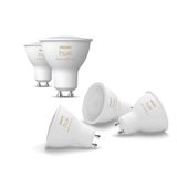 Philips Hue White Ambiance GU10 LED-spot 5-pak (400lm), dimbare LED-lampen voor het Hue-verlichtingssysteem met alle tinten wit, slimme lichtregeling via spraak en app