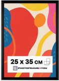 Photoframe4you Fotolijst 25x35 cm - Zwart Mat - Kunststof - Nancy