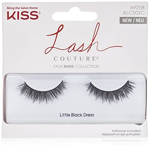 Kiss Lash Couture Faux Mink, Klein Zwart Jurk