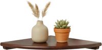 Relaxdays Hoekplank - Hout - Donkerbruin - 3 x 18 x 18 cm