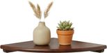Relaxdays Hoekplank - Hout - Donkerbruin - 3 x 18 x 18 cm