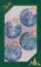Krebs Kerstballen - 4 stuks - blauwe glitters - glas - 7 cm