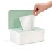 Doos voor vochtige doekjes met deksel, vochtige doekjesdispenser voor baby's, waterdichte en verzegelde opbergdoos, vochtdoekdispenser voor badkamer, keuken, groen