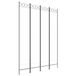 vidaXL Kamerscherm met 4 panelen 160x220 cm stof wit