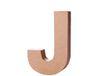 Letter J Paper-maché Letter, 10 cm, 1.7 cm Thick