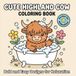 Cute Highland Cow Coloring Book for Adults