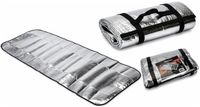 Bellatio Campingmat slaapmatje - aluminium - 190 x 60 cm - kamperen - zilver