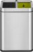 EKO - Laguna Slim afvalbak Open Top 10+10 liter - Stainless steel Polypropyleen - mat RVS - Prullenbak