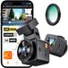 Dashcam pour voiture - Dashcam voiture avant et arrière - 4K - objectif 158° - Caché
