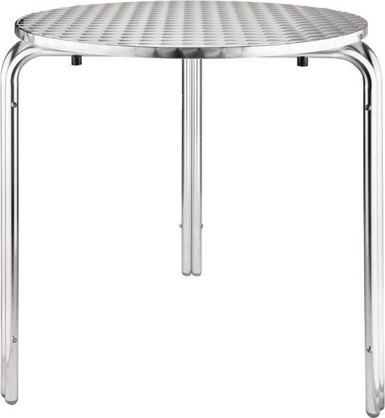 Bolero Ronde RVS Bistrotafel 70cm
