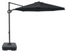 AXI Solea Zweefparasol Ø 300 cm Complete set incl. vulbare parasolvoet en beschermhoes Antraciet/grijs – Gepoedercoat stalen frame – 360° Draaibaar – UV 30+ doek