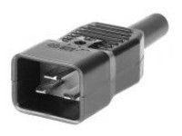 MicroConnect C20PLUG - Zwart - C20 connector