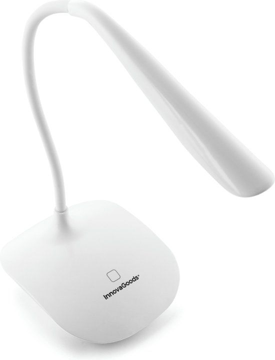 Innovagoods Lum2Go - Oplaadbare LED Tafellamp - Wit - Met Draadloos Opladen
