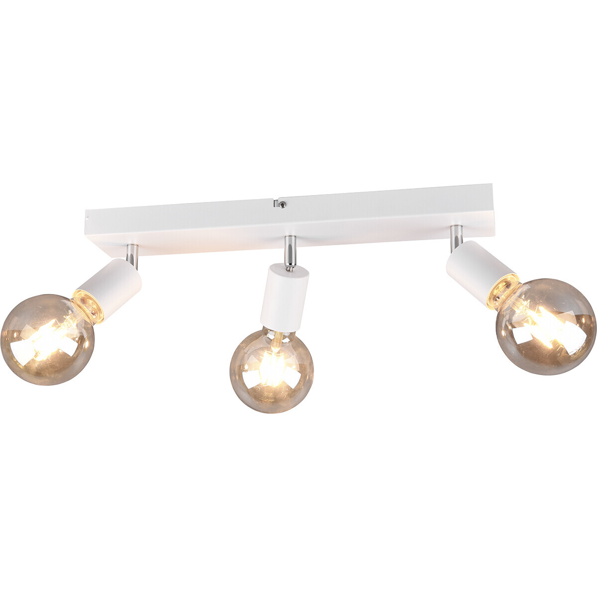 BES LED LED Plafondspot - Trion Zuncka - E27 Fitting - 3-lichts - Rechthoek - Mat Wit - Aluminium