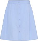 Fransa Vrouwenrok FRFANTY Kniehoogte Polyester Helder Blauw Effen A-lijn Casual L