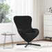 vidaXL Eivormige stoel Zwart Fluweel 63 x 73 x 90 cm