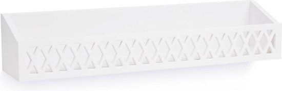 Wandplank Harlequin - white - Hout - 16x16 cm