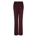 Red Button Red Button gestreepte gebreide flared broek - burgundy