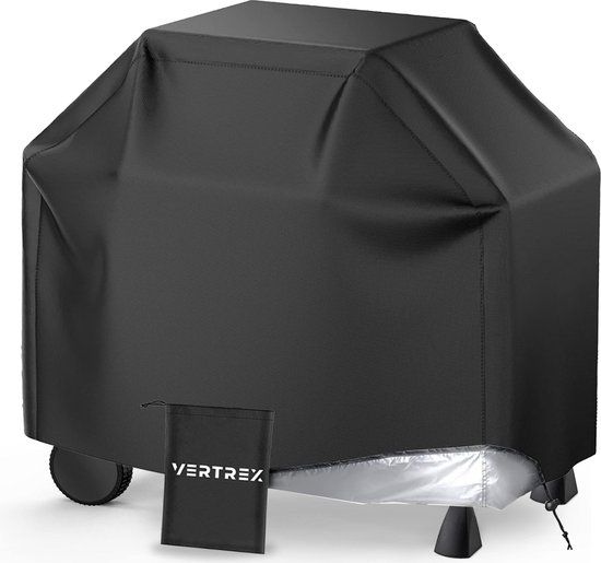 Vertrex GrillGuard BBQ Hoes Waterdicht - Universele Barbecue Hoes - Trekkoord - Zwart
