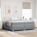 Prolenta Maison Exclusive - Bedframe met matras, lichtgrijs, 200 x 200 cm, gestoffeerd