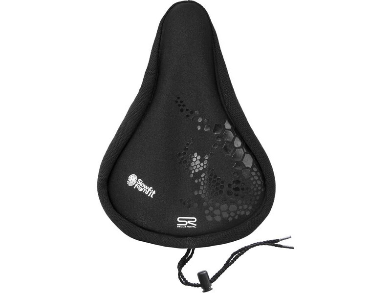 Selle Royal Zadeldek memory foam medium indent - ZWART