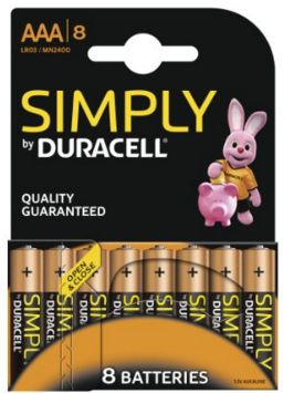 Duracell AAA Alkaline Batteries - 8 Pack