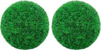 vidaXL Kunstbuxusbollen - Groen - 27 cm - 2 stuks
