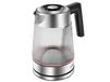 Lafe LAFCZA45187 Bouilloire 1,8 L 2200 W Acier inoxydable, Transparent, Noir