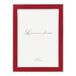 Lawrence Frames verzilverd metaal met rood emaille fotolijst, rood, 5x7
