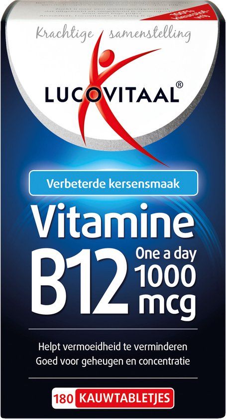 Lucovitaal Vitamine B12 1000mcg 180 Kauwtabletten