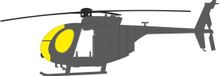 Eduard Modelbouwpakket - EX1185 Masking Set for Hughes AH-6 J - Accessories set - 1:48 - Model building