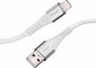 Intenso USB-kabel A315L, USB-A naar Lightning data- en oplaadkabel, MFi-gecertificeerd, 12 watt, nylon, 1,5 meter, wit
