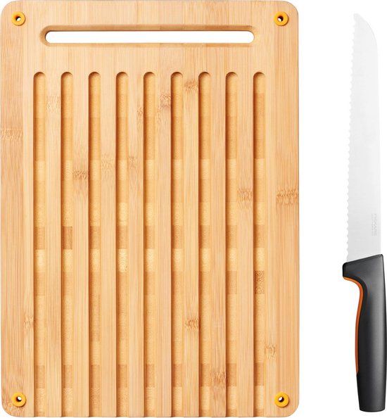 Fiskars FF Bamboo Broodplank - Rechthoekig - Houtkleur - 30 x 20 cm