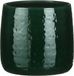 Mica Decorations Pot de fleurs - vert foncé - motif en relief - céramique - D19/H17 cm
