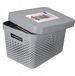 Curver Infinity Serie - Opbergdoos met Deksel - Ajour - 17L - Lichtgrijs