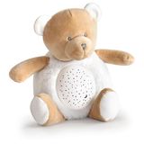 Doudou et Compagnie - DC3692 nachtlampje voor kinderen, beer, met muziek en verlichting, 3 lampen, 20 cm, bruin
