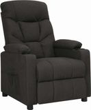 Maison Exclusive fauteuil, noir, rembourré
